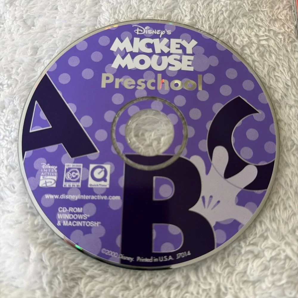 Disney Preschool CD PC Computer Game Disc Mickey Mouse 2000 Disc Only
